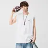 Anyang 2026 Verano Nuevo Chaleco Simple Estampado Camiseta Deportiva sin Mangas Holgada Chaleco de Fitness para Hombres