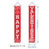 Bandera colgante para porche, decoración de fiesta de San Valentín transfronteriza, pancarta romántica para puerta, venta al por mayor