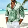 Camisa casual de manga larga estilo americano con textura, nuevo modelo primavera/otoño, corte holgado, casual, camisa de hombre de alta gama