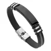 Venta al por mayor de fabricante Exportación Transfronteriza Venta Caliente Joyería de Mano Personalizada DIY Moda para Hombre Punk Hip-Hop Pulsera de Acero Inoxidable