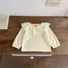Conjunto de Dos Piezas de Punto Bordado de Champiñones para Bebé e Infantil, Conjunto de Cardigan y Pelele Estilo Coreano para Primavera y Otoño, Suéter para Recién Nacido