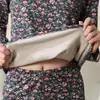Conjunto Térmico de Cachemira y Seda para Mujer, Forrado de Felpa, Engrosado, Sin Costuras, Generador de Calor, Ropa Interior de Terciopelo Alemán, Capa Base, Ropa de Otoño, Pantalones de Otoño, Invierno