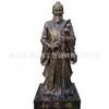 Escultura de Figura de Bronze Figura de Rua Andando Escultura em Cobre Ornamento Figura de Cobre Puro Popular Estátua 2 3 4m Fábrica de Fabricação
