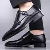 Zapatos Formales de Cuero de Caña Baja para Cuatro Estaciones Transfronterizos, Punta Puntiaguda, Retro, Versátiles, Zapatos de Moda para Discoteca, Casuales, Modernos, Transpirables para Hombre, Nuevos