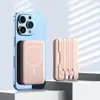 Power Bank Portátil Mini 10000mAh com Carregamento Super Rápido Magnético, Cabo Embutido, Logotipo Personalizado para Presente