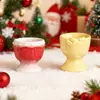Amapola DIY Yeso de Aromaterapia Patrón de Reno Patrón de Tejido a Dos Agujas Frasco de Almacenamiento Taza para Velas Molde de Silicona