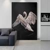 Pintura Decorativa Estilo Moderno Simple Medio Antiguo Cisne Blanco de Alto Nivel Entrada Recibidor Sala de Estar Dormitorio Fondo Sofá Pintura Colgante