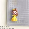 Tamanho pequeno anime branca de neve resina acessórios cola creme diy capa de celular geladeira garrafa grampo de cabelo atacado