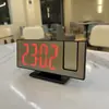 Reloj de Proyección con Espejo Más Vendido Transfronterizo 2026 con Pantalla Digital Luminosa de Temperatura, Reloj de Escritorio Moderno Minimalista para Sala de Estar