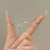 Pulseira de Abelha Prateada Estilo Coreano para Mulheres, Nicho Exquisita de Luxo Leve Ins Gentil Simples Versátil Joia de Amizade