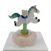 Adorno de Vidrio Esmaltado Zibo Año del Caballo, Caballo Mecedora de Carrusel, Carrusel, Adorno de Artesanía de Vidrio My Little Pony