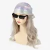 2026 Lenço de Cabeça Líquido Estilo Novo de Verão Lenço Quadrado de Menina Popular do Milênio Lenço de Seda Fashion Top Tubo Lenço de Cabeça Retrô Street Mainstream