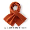 Nueva colección de otoño e invierno: Bufanda de punto de cachemira de color liso, diseño unisex, calentador de cuello versátil y una bufanda pequeña elegante