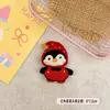 Nuevo Tejido Lindo Pingüino Comiendo Sandía Bolso Broche Accesorio para el Cabello Decoración para Sombrero DIY Accesorios para Ropa Colgante Venta al por Mayor