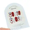 [Desfile de Moda] Uñas Portátiles Completamente Hechas a Mano que Realzan el Cutis, Pegatinas para Uñas Lindas Ojo de Gato Pintadas a Mano de Primavera Pegatinas para Uñas al por Mayor