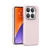 Funda protectora para teléfono móvil de silicona líquida de color puro con protección metálica para lente, adecuada para Xiaomi 15Pro
