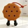 Bolsa de Agujero de Silicona con Dibujo Animado Spot, Mini Billetera para Monedas, Bolsa DIY para Cosméticos, Bolsa para Auriculares, Colgante para Llavero, Regalo