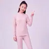 Meninos Adolescentes Estudantes Roupa de Baixo Roupas de Outono Calças de Outono Pijamas de Algodão Puro Malha de Algodão Conjunto de Roupas Íntimas Quentes para Meninas Inverno