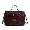 La popular bolsa pequeña de este año para mujer, nueva bolsa cruzada de cadena versátil de verano 2026, exquisita bolsa cuadrada pequeña de mano