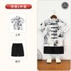 Camisa de Manga Curta Estilo Nacional Dinastia Han Estilo Chinês Novo para Meninos Verão Fina Estilo Antigo Infantil Terno Tang Roupa para Fotografia