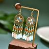 Aretes Estilo Bohemio, Venta al por Mayor, Borlas Retro de Gota de Agua, Aretes de Moda, Personalidad Versátil, Temperamento, Ganchos para Oreja, Dropshipping