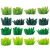 Césped Artificial Estereoscópico Paisaje Musgo Decoración Micro Paisaje Planta Suculenta en Maceta Adornos de Resina Accesorios DIY Manualidades