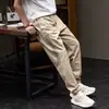 Pantalones de trabajo estilo americano, corte holgado para hombre, pierna recta, nueva colección 2026, pantalones largos retro, pantalones casuales multibolso para hombre, estilo primavera/otoño