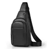 WEIXIER Nueva Bolsa de Pecho para Hombre con Patrón de Lichi Gran Capacidad Impermeable para Hombre con Agujero para Auriculares Bolso Cruzado de un Solo Hombro para Hombre