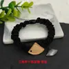 Yingyi Joias DIY Base para Anel de Cabelo Intestino Delgado com Tecido Song Brocado Anel de Cabelo de Alta Elasticidade Estilo Chinês Aplique Material para Acessórios de Cabelo