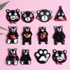 Internet Red Kumamoto Dibujos Animados Resina Accesorios DIY Accesorios Carcasa Teléfono Móvil Accesorios Decoración Tapa de Taza Outlet de Fábrica