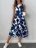 Transfronterizo Wish Amazon Exportación Verano Estilo Europeo y Americano Vestido Poliéster Sin Mangas Vestido Chaleco Falda Línea A