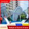 Residencial grande não alimentado equipamento de playground fabricante cavalo forma de aço inoxidável slide design ao ar livre não-padrão personalizado