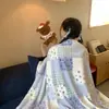 Manta de vellón de leche chal de oficina manta para siesta manta de aire acondicionado dormitorio de estudiante siesta colcha pequeña manta para sofá