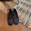 Zapatos Mary Jane Estilo Nuevo Primavera y Otoño 2026, Zapatos Planos Slip-On Tipo Ballet Francés para Mujer, Puntos Cuadrados en la Punta, Boca Elegante y Baja