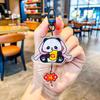 Llavero acrílico con forma de panda de la fortuna, regalo para estudiantes, llavero decorativo, bonito llavero colgante.