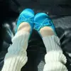 Zapatos Planos para Mujer Estilo Francés Azul Claro con Lazo 2026 Otoño Nuevo Estilo Dulce de Celebridad de Internet Zapatos de Ballet