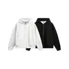 Nanxia Disfraz Otoño Nuevo Diseño High Street Suéter con Capucha Holgado Cárdigan Chaqueta con Doble Cremallera de Moda para Hombre