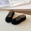 Zapatos Planos de Ballet para Niñas 2026, Zapatos Mary Jane, Nuevo Estilo Otoño, Con Cordones Suela Suave, Zapatos Pequeños de Cuero Retro Francés