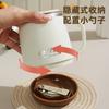Taza de Acero Inoxidable 304 Taza de Café Portátil Vaso Termo Taza para Desayuno en Casa con Cuchara Tapa Vaso para Agua de Oficina Transfronterizo