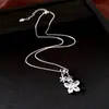 Collar de estrella redonda de circón, cadena para la clavícula de nicho de lujo ligero, elegante y versátil, joyería de moda de alta gama al por mayor