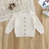 Cárdigans para niños y niñas, de punto 100% algodón puro, adecuados para que los bebés los usen como capa exterior al salir, color liso, Clase A, se pueden personalizar con marca