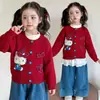 Casaco Suéter para Meninas Outono 2026 Novo Estilo Versão Coreana Top Estiloso para Meninas Outono/Inverno Malha Fashionável Tendência