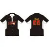 Uniforme de Softbol com Botões Frontais e Gola V Estampado Digital Uniforme de Baseball Tendência para Comércio Exterior Camiseta Sublimada Camisa de Baseball