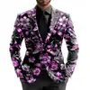 Chaqueta de Traje de Fiesta de Dos Botones con Impresión Digital 3D Top Casual Venta Directa de Fábrica Origen Venta Caliente Transfronteriza Otro