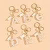 Llavero de Iniciales Accesorios para Mochila de Mujer Hebilla de Langosta Colgante Letras Inglesas Amor Borla Llavero Lindo Colgante