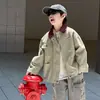 Loja de Algodão Jaqueta para Meninos Infantil Outono Estilo Coreano 2026 Nova Moda Tendência Roupa de Trabalho para Bebê Casaco Casual Tendência