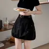 Nueva falda de verano anti-exposición con un cinturón estiloso, falda de estilo casual, falda-pantalón corta de trabajo de moda