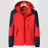 Nueva chaqueta hombres deportes al aire libre montañismo viaje fina otoño cortavientos impermeable chaqueta mujeres compra grupal estampado