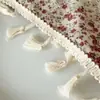 Primavera 2026 Novo Estilo Lenço de Cabeça com Franjas Tecido com Renda Floral Atmosfera Faixa de Cabelo Acessório de Cabelo