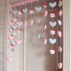 Cortina Decorativa de Puerta Divisoria para Niños con Diseño de Poodle de Jade y Corazones, Animales para Dormitorio, Entrada de Cocina, Cortina de Tela Media
